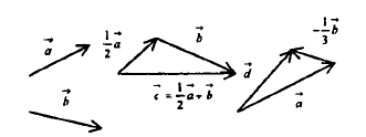 Изобразите произвольный вектор. Попарно неколлинеарные векторы а+b+c+d. Неколлинеарные векторы 1/2a+3b. Неколлинеарные векторы c+a-d. 2 Неколлинеарных вектора.