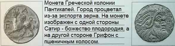 На монетах боспорского царства встречаются изображения пшеницы и осетра о чем это свидетельствует